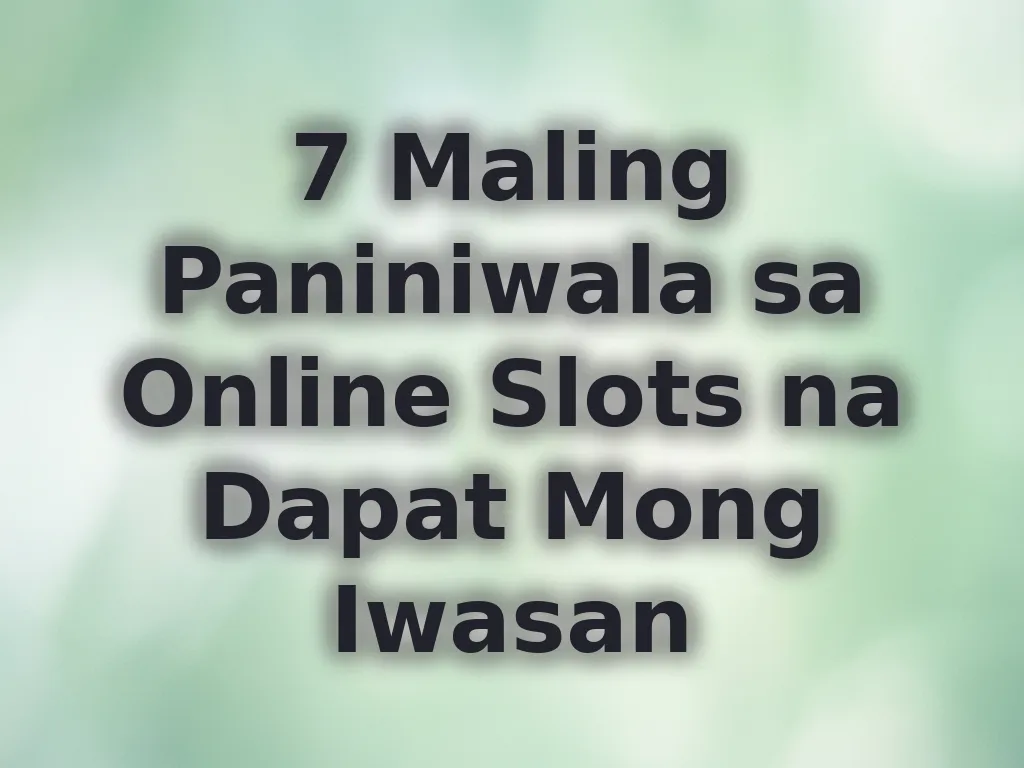 Mga mito sa gambling