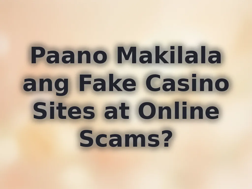 Pag-detect ng online scams